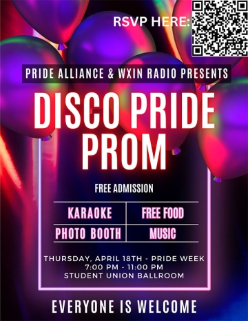 Disco Pride Prom promotional poster